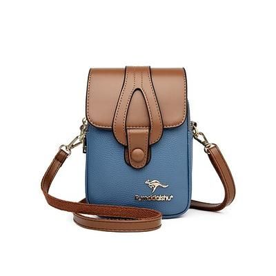 Borsa a tracolla da donna in similpelle multicolore per cellulare, con tracolla regolabile e mini borsa a spalla multi-scomparto, ideale per viaggi, vacanze, shopping, passeggiate e uso quotidiano.