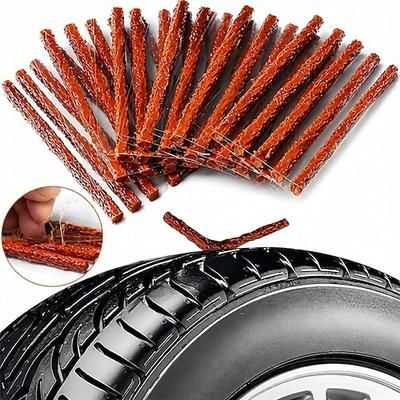 20/50 pezzi strisce di riparazione pneumatici tubeless gomma colla sigillanti per auto moto kit pneumatici stoppini vermi strumenti accessori
