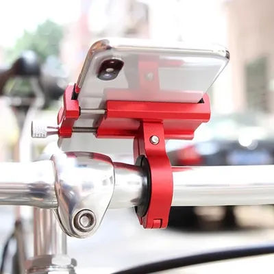 Bicycle Phone Holder Antislip Clip Mount Universal Mobile Cell GPS Metal Riding MTB Motorcycle Stand Bracket Bike Moto Handlebar
