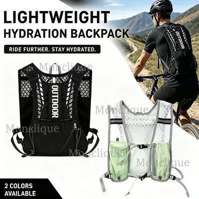 Lightweight Hydration Vest Running Backpack Water Chest Pack with Phone Storage Pocket for Hiking Cycling Marathon