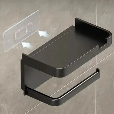 Toilet Paper Holder Plastic Storage Rack Kitchen Towel Placement Of Seasoning Bottles Bathroom Wall Roll Of Paper Phone Storage