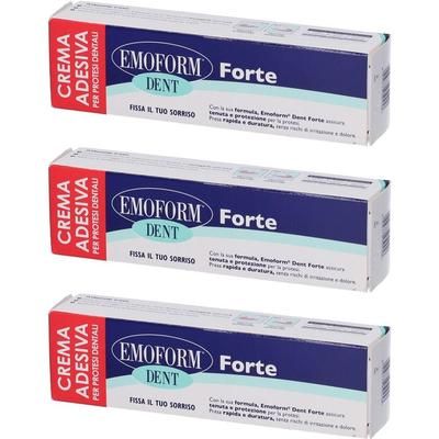 Crema Adesiva Emoform Dent Forte Per Protesi Dentali 70 G 3x70 g