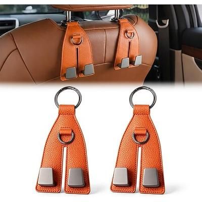 2 ganci per poggiatesta del sedile auto, ganci universali resistenti per sedile posteriore per borse, borsette, borse della spesa, zaini, vestiti e borse per lo shopping, accessori per