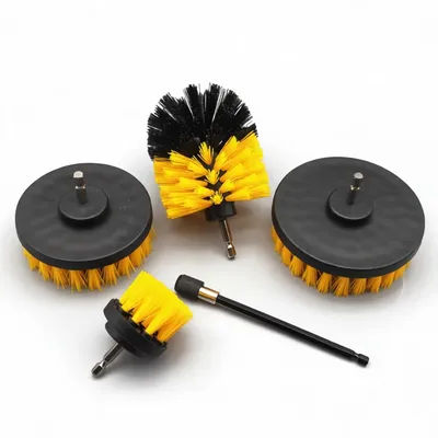 Power Scrubber Drill Attachment Brush Kit For Deep Cleaning Kitchen Bathroom Grout Tile Bathtub Carpet Scrubbing Tool