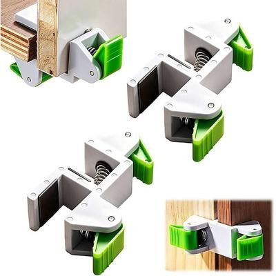 2/4 pezzi morsetti per l'installazione di pannelli di riempimento per la lavorazione del legno, ausilio regolabile per l'allineamento del mobile con impugnatura su entrambi i lati, strumento di