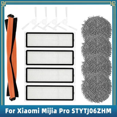 Replacement For Xiaomi Mijia Pro STYTJ06ZHM Robot Vacuum Cleaner Spare Parts Main Side Brush Hepa Filter Mop Cloth