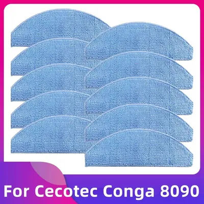 Compatible For Cecotec Conga 8090 Ultra Robot Vacuum Cleaner Mop Cloth Wipe Rag Accessories Replacement Parts