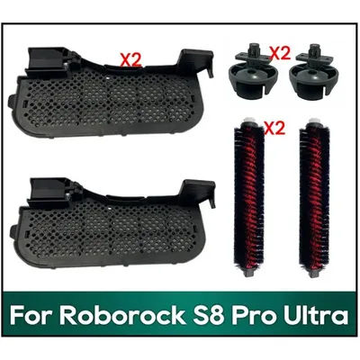 AEE2-High-Speed Cleaning Brush & Water Filter & Universal Wheel For Roborock S8 Pro Ultra /S8+ Robot Vacuum Cleaner Accessory