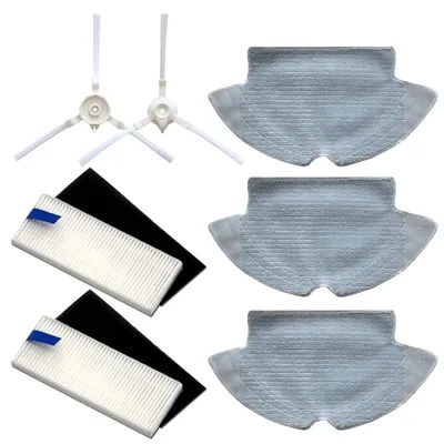 S6 Robot Mop Cloth Hepa Filter for 360 S6 Robot Vacuum Cleaner Main Brush Side Brush Spare Parts Replacement