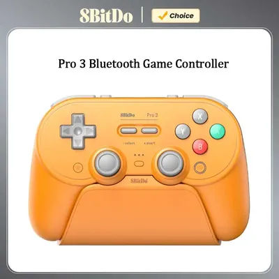  8BitDo Pro 3 Bluetooth Game Controller with TMR Joysticks，Wireless Gamepad for NS Nintendo Switch 2,PC Windows,ANDROID,iOS