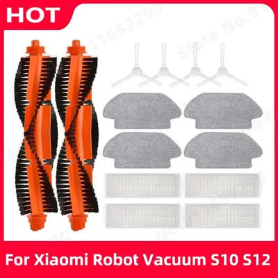 For Xiaomi Robot Vacuum S10 S12 Brushes B106GL Vacuum Cleaner Hepa Filter Mop Cloth Main Side Brush Accessories
