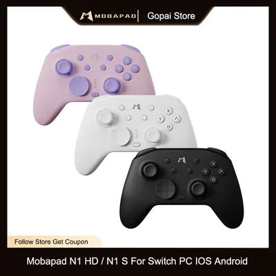 MOBAPAD N1s / N1 HD 2.4G Wireless Bluetooth Game Controller with Hall Joystick Gamepad for Nintendo Switch 2 PC IOS Android