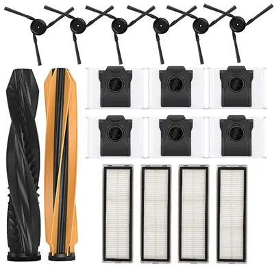 Accessories For Dreame D20 Pro Plus Robot Vacuum Cleaner, Main Brush, Side Brush, HEPA Filter, Dust Bag