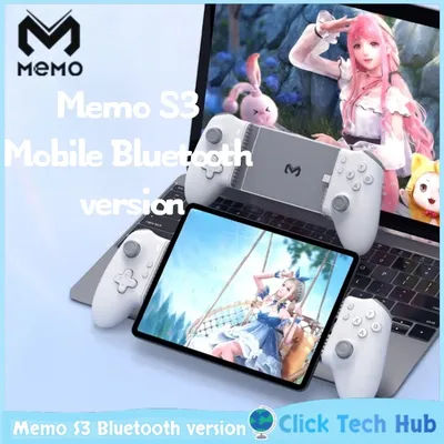 2025 Memo S3 Game Controller Mobile Bluetooth Version Wireless Stretching Dual Hall For Pc/Switch/Android/Ios 13 Stretching Hand