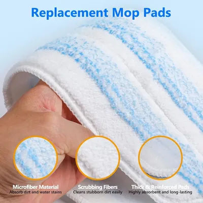 For Vileda H2prO/O-Cedar H2prO Robot Vacuum Cleaner Flat Mop Pad Rags Cleaning Spare Replacement Accessories Microfiber Mop Pad