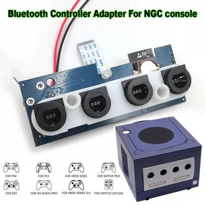 Hispeedido For GameCube NGC IBlueControlMod Wireless Bluetooth Controller Internal PCB Adapter Compatible for PS3 / PS4 / PS5