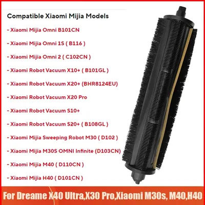Replacement Of Accessories For Xiaomi Robot Vacuum X20 Pro/B108GL,For DreameX40/X40 Master/X40 Ultra TriCut Brush Spare Parts