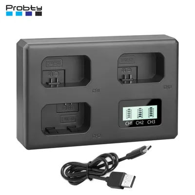 NP-FW50 NPFW50 chargeur de batterie 3 emplacements chargeur pour Sony Alpha ZV-E10 A6400 A6500 A6300 A6000 A7 A7R A7RII A7II A7SII A7S A7RII