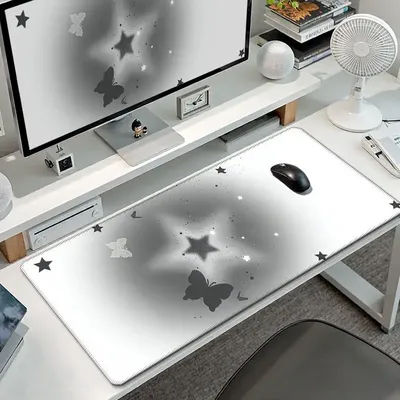 Tapis de bureau en caoutchouc Cool Stars, protection pour souris, antidérapant, grand et petit, tapis de souris pour la maison, le bureau, tapis de table en cuir PU pour ordinateur portable