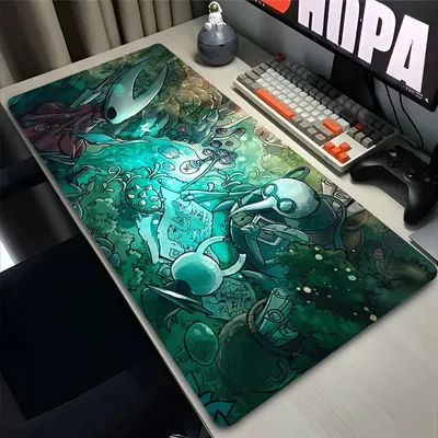 Tapis de souris Cool Anime H-hollow Knight, accessoires de jeu professionnels, tapis de bureau pour clavier, grands tapis de souris, surface lisse