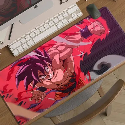 Tapis de Souris Dragon Ball Z XXL pour Garçons, Tapis de Clavier d'Ordinateur pour Jeux E-sport Bidimensionnels, Tapis de Bureau pour Étudiants
