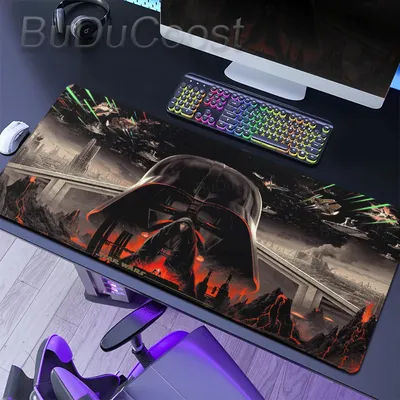 Tapis de souris Star Wars The Mandalorian Xxl, accessoires pour PC, tapis de jeu en caoutchouc, grand tapis de souris, tapis de bureau