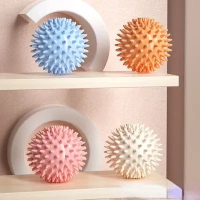 Balle de massage hérisson, balle de yoga pour fascia, bâton de massage pour la relaxation musculaire, balle de massage pour les épaules, le cou, les jambes, la plante des pieds et les méridiens
