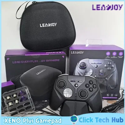 Leadjoy Wireless Bluetooth Game Controller Custom Tmr Joystick Compatible For Steam Pc Switch Ipad Mobile Phone Fps Apex Gaming