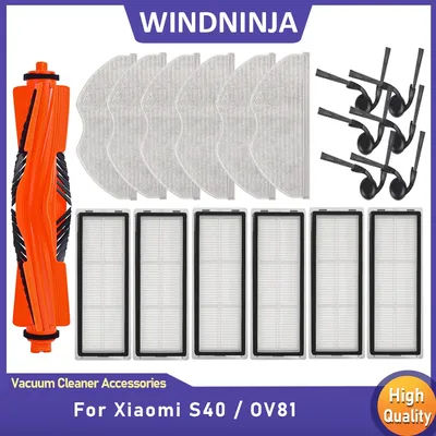 Spare Parts Replacement for Xiaomi S40 OV81 Main Side Brush Hepa Filter Mop Cloth Accessories Robot Vacuum Cleaner Consumables