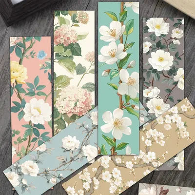 Signets de fleurs en fleurs, plantes, décorations florales, marque-page Reading Liberty, cadeaux créatifs, fournitures de papeterie pour étudiants, 30 pièces