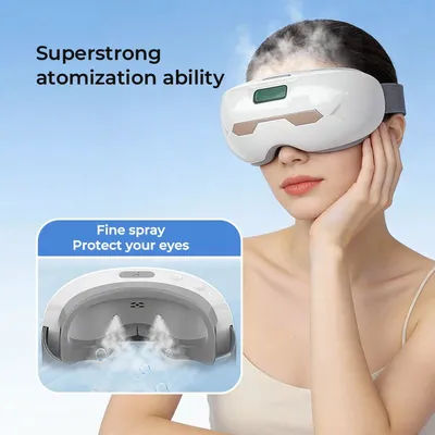 Lunettes de thérapie à l'hydrogène portables de haute technologie, soin des yeux, massage des yeux à haute fréquence H2, compression