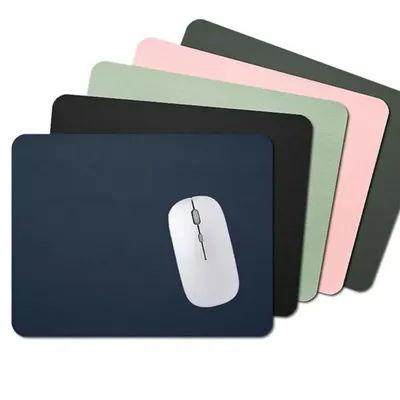Tapis de souris en cuir de haute qualité, résistant à l'usure, antidérapant, tapis de bureau universel anti-rayures pour étudiants