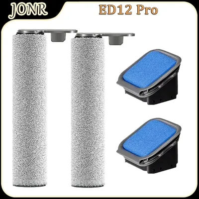 For JONR ED12 Pro Robot Vacuum Cleaner Accessories Main Roller Brush Filter Sponge Replacement Parts