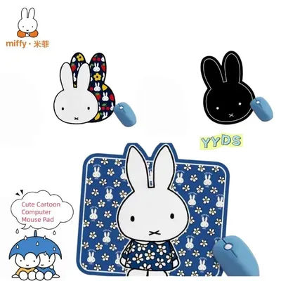 Tapis de souris universel antidérapant Miffy Rabbit, tapis de souris en cuir pour jeux, nouveau tapis de bureau élégant et confortable, adapté aux ordinateurs portables