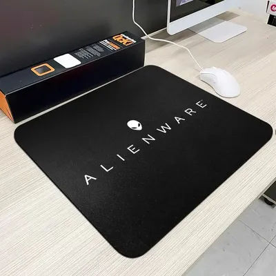 Tapis de souris Alienware, petits tapis de table pour bureau, accessoires informatiques, en caoutchouc lavable et antidérapant avec bord de précision