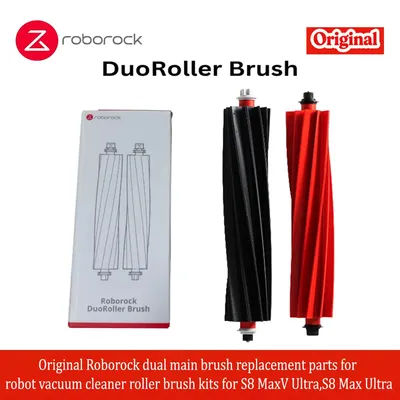 Original Roborock DuoRoller Brush Parts for S8 MaxV Ultra, S8 Max Ultra, Qrevo Master, Robot Vacuum Cleaner Roller Brush Kits