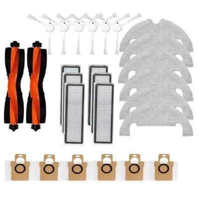 WHYY Accessories Kit for Robot Vacuum X10 Replacement Parts Main Side Brush HEPA Filter Mop Cloth Dust Bag 6 Sets
