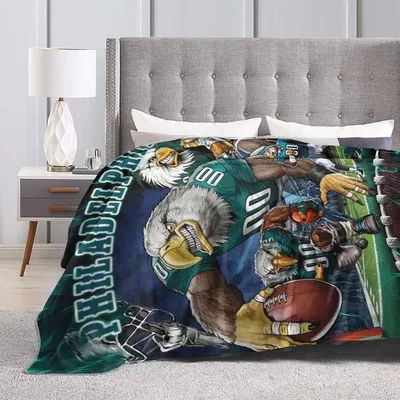 Philadelphia Eagles Football Blanket, Soft Cozy Throw with Team Spirit Design, Perfect Gift for Sports Fans and Home Decor