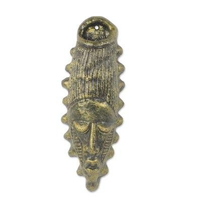 Ceramic decorative wall vase, 'Frafra Lady'
