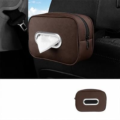 Porta fazzoletti per auto, organizer universale per tovaglioli da auto per aletta parasole, poggiatesta del sedile, sedile posteriore Interno auto, pratico dispenser per asciugamani di carta