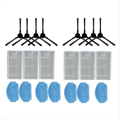 A59P NEW 21PCS Accessories Kit for VCR04W Robot Vacuum Cleaner Replacement Parts Side Brush Hepa Filter Mop Cloth
