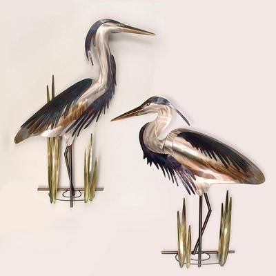Blue Heron Indoor/Outdoor Wall Art - Left-facing - Frontgate