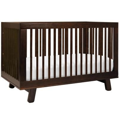 Babyletto Hudson 3-in-1 Convertible Crib with Toddler Bed Conversion Kit - Espresso Finish