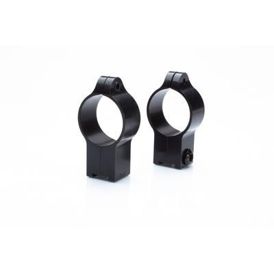 Talley 22 Anschutz Steel Rimfire Dovetail Setup Rings 1in High Black 1in 22TRH