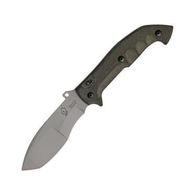 Fox Trakker Meskwaki Folding Knife6.75in closedN690Co Cobalt Vanadium Stainless BladeGreen Micarta Handle FOX500