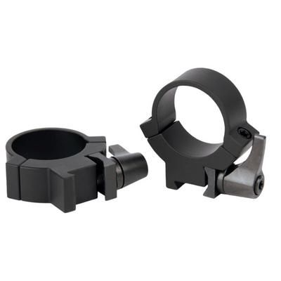 Warne Rimfire Rings 1in 3/8in or 11mm Dovetail QD Medium - Matte 721LM