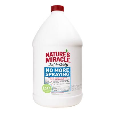 No More Spraying Stain and Odor Remover Repellent for Cats, 1 Gallon