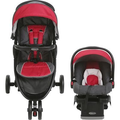 Graco FastAction Fold Sport LX Click Connect Travel System - Chili Red