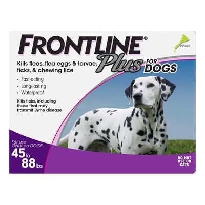 Frontline Plus For Large Dogs 45-88 Lbs (Purple) 3 Months