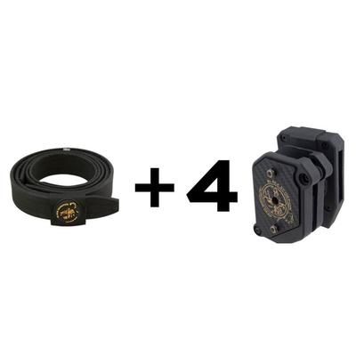 Black Scorpion Outdoor Gear IPSC / USPSA Shooter Rig / Shooting Gun Belt Combo Black Medium CO02-2222-MPBTMBK